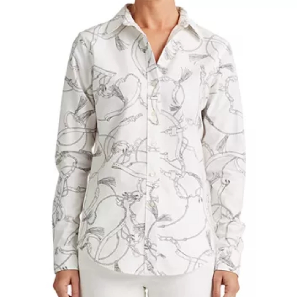 Lauren Ralph Cotton Shirt Size S